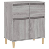 Sideboard Grey Sonoma 60x35x70 cm Engineered Wood - Front View