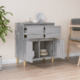 Sideboard Grey Sonoma 60x35x70 cm Engineered Wood - Side View