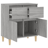 Sideboard Grey Sonoma 60x35x70 cm Engineered Wood - Rear View
