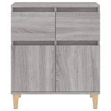 Sideboard Grey Sonoma 60x35x70 cm Engineered Wood - Close-Up Angle