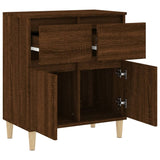 Sideboard Brown Oak 60x35x70 cm Engineered Wood - Rear View