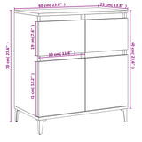 Sideboard High Gloss White 60x35x70 cm Engineered Wood