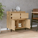 Sideboard Sonoma Oak 60x35x70 cm Engineered Wood - Side View