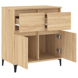 Sideboard Sonoma Oak 60x35x70 cm Engineered Wood - Rear View