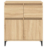 Sideboard Sonoma Oak 60x35x70 cm Engineered Wood - Close-Up Angle