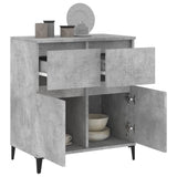 Sideboard Concrete Grey 60x35x70 cm Engineered Wood - 45-Degree Angle