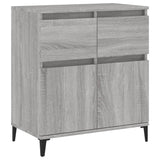 Sideboard Grey Sonoma 60x35x70 cm Engineered Wood - Front View