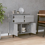 Sideboard Grey Sonoma 60x35x70 cm Engineered Wood - Side View