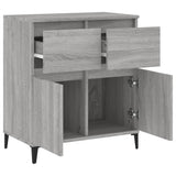 Sideboard Grey Sonoma 60x35x70 cm Engineered Wood - Rear View