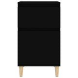 Bedside Cabinet Black 40x35x70 cm