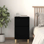 Bedside Cabinet Black 40x35x70 cm