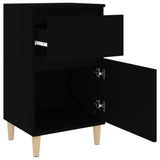 Bedside Cabinets 2 pcs Black 40x35x70 cm - Low Angle