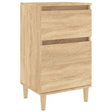 Bedside Cabinet Sonoma Oak 40x35x70 cm - Front View