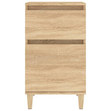 Bedside Cabinet Sonoma Oak 40x35x70 cm - Rear View