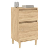 Bedside Cabinets 2 pcs Sonoma Oak 40x35x70 cm - Top-Down View