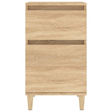 Bedside Cabinets 2 pcs Sonoma Oak 40x35x70 cm - Rear View