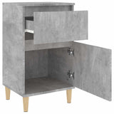 Bedside Cabinet Concrete Grey 40x35x70 cm - Low Angle