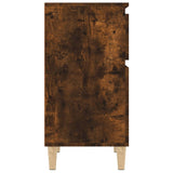 Bedside Cabinet Smoked Oak 40x35x70 cm - Close-Up Angle