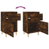 Bedside Cabinet Smoked Oak 40x35x70 cm - Extra Image