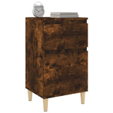 Bedside Cabinets 2 pcs Smoked Oak 40x35x70 cm - Top-Down View