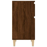 Bedside Cabinet Brown Oak 40x35x70 cm - Close-Up Angle