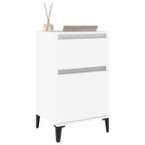 Bedside Cabinet White 40x35x70 cm - Top-Down View