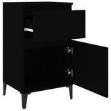 Bedside Cabinets 2 pcs Black 40x35x70 cm - Low Angle