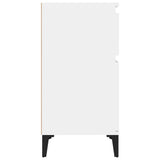 Bedside Cabinet High Gloss White 40x35x70 cm - Close-Up Angle