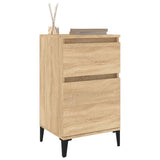 Bedside Cabinet Sonoma Oak 40x35x70 cm - Top-Down View