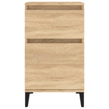 Bedside Cabinet Sonoma Oak 40x35x70 cm - Rear View