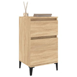 Bedside Cabinets 2 pcs Sonoma Oak 40x35x70 cm - Top-Down View
