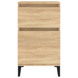 Bedside Cabinets 2 pcs Sonoma Oak 40x35x70 cm - Rear View