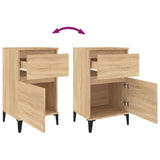 Bedside Cabinets 2 pcs Sonoma Oak 40x35x70 cm - Extra Image
