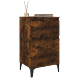 Bedside Cabinet Smoked Oak 40x35x70 cm - Top-Down View