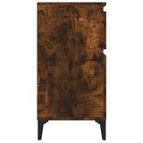 Bedside Cabinet Smoked Oak 40x35x70 cm - Close-Up Angle