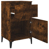 Bedside Cabinet Smoked Oak 40x35x70 cm - Low Angle
