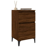 Bedside Cabinet Brown Oak 40x35x70 cm - Top-Down View