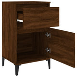 Bedside Cabinet Brown Oak 40x35x70 cm - Low Angle
