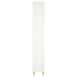 Bathroom Cabinet White 30x30x190 cm Engineered Wood