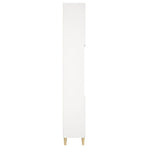 Bathroom Cabinet White 30x30x190 cm Engineered Wood