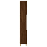 Bathroom Cabinet Brown Oak 30x30x190 cm Engineered Wood - Low Angle
