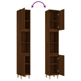 Bathroom Cabinet Brown Oak 30x30x190 cm Engineered Wood - Extra Image
