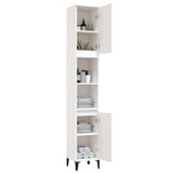 Bathroom Cabinet White 30x30x190 cm Engineered Wood