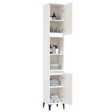 Bathroom Cabinet White 30x30x190 cm Engineered Wood - Top-Down View