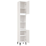 Bathroom Cabinet White 30x30x190 cm Engineered Wood
