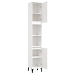 Bathroom Cabinet White 30x30x190 cm Engineered Wood