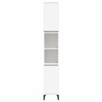 Bathroom Cabinet White 30x30x190 cm Engineered Wood