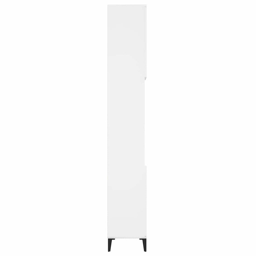 Bathroom Cabinet White 30x30x190 cm Engineered Wood