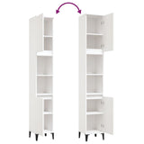 Bathroom Cabinet White 30x30x190 cm Engineered Wood - Extra Image