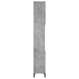 Bathroom Cabinet Concrete Grey 30x30x190 cm Engineered Wood - Low Angle